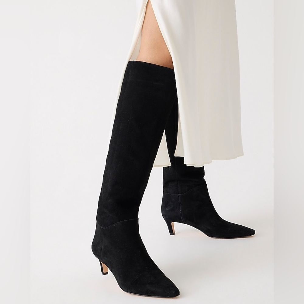 J.Crew Stevie knee-high boots in suede BT909 - Picture 1 of 6